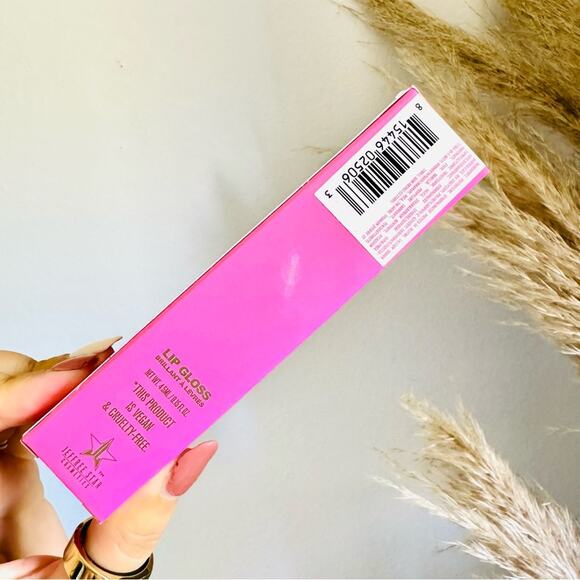 NEW JEFFREE STAR The Gloss Lip Color Shockwave Pink Bronze Light Tint Glitter - Picture 5 of 10